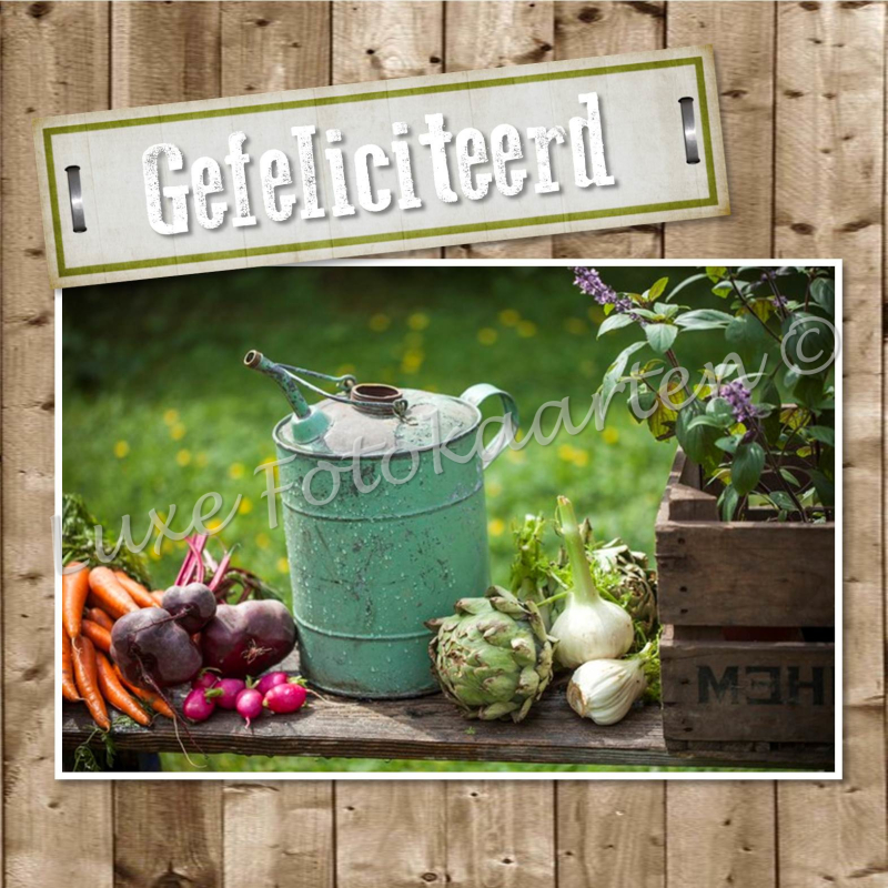 Gefeliciteerd Heren - moestuin